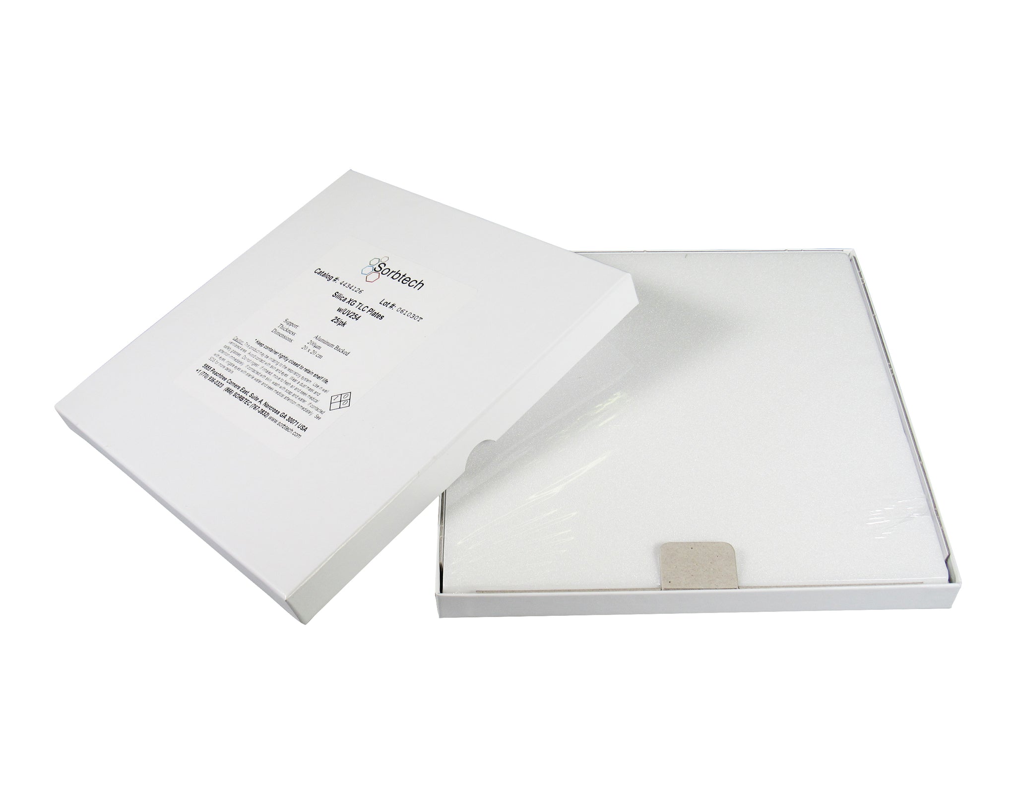 4434126 Silica XG TLC Plates, w/UV254, aluminum back, 20x20cm